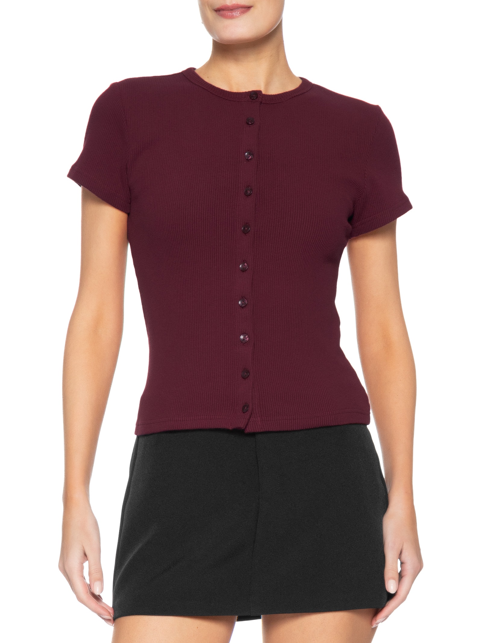 Blusa Feminina Rory Button Through Ss Vermelho Levi's