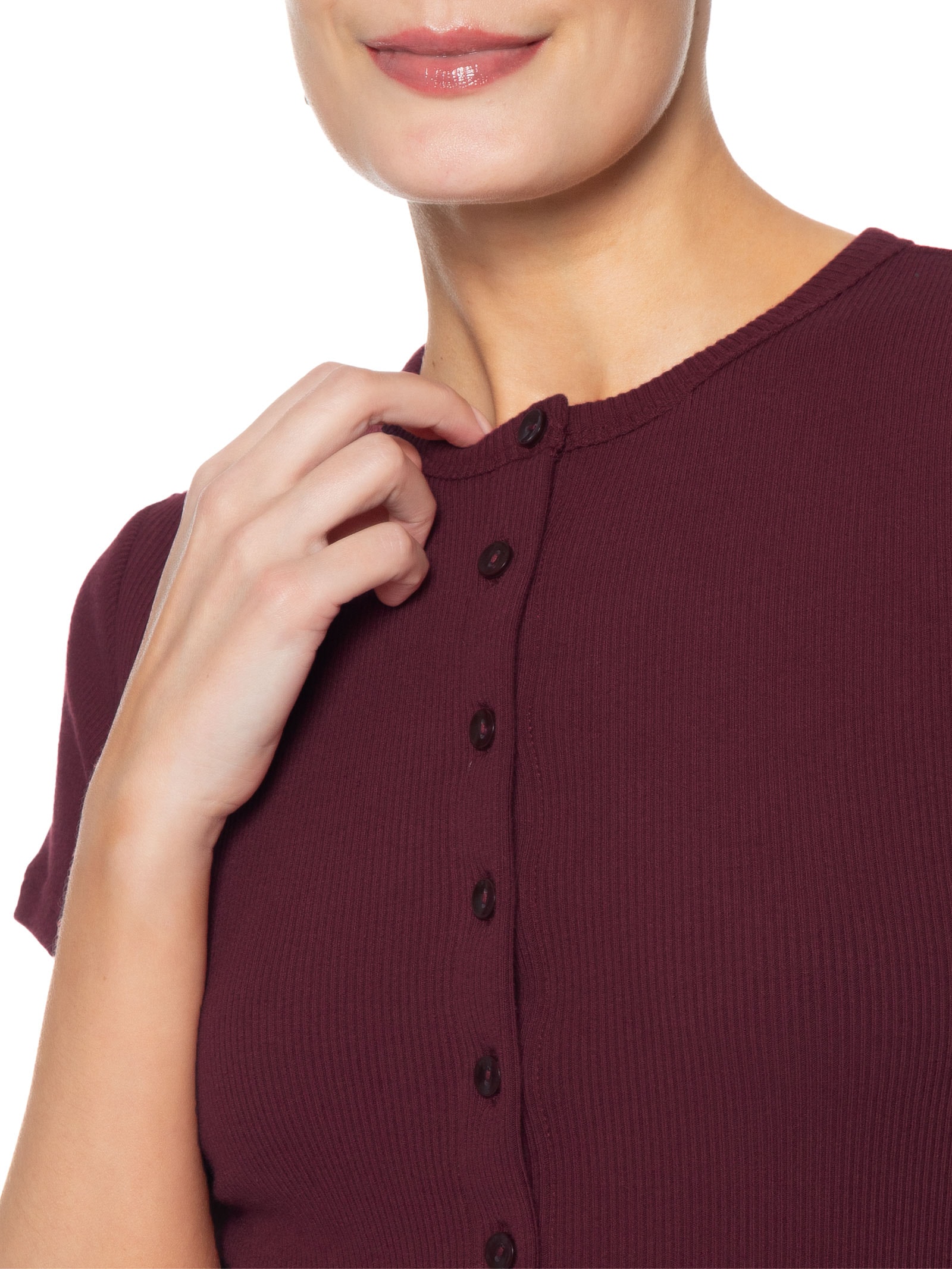 Blusa Feminina Rory Button Through Ss Vermelho Levi's