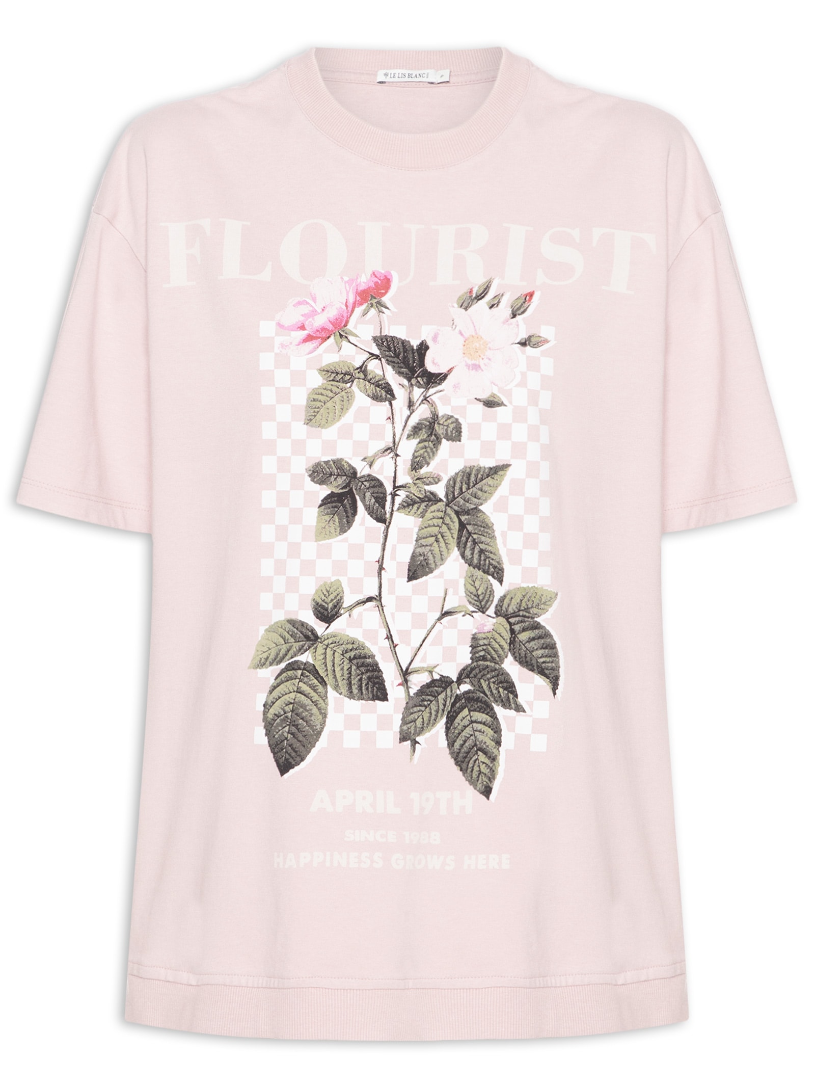 Blusa Feminina Rose Flourist Rosa Le Lis