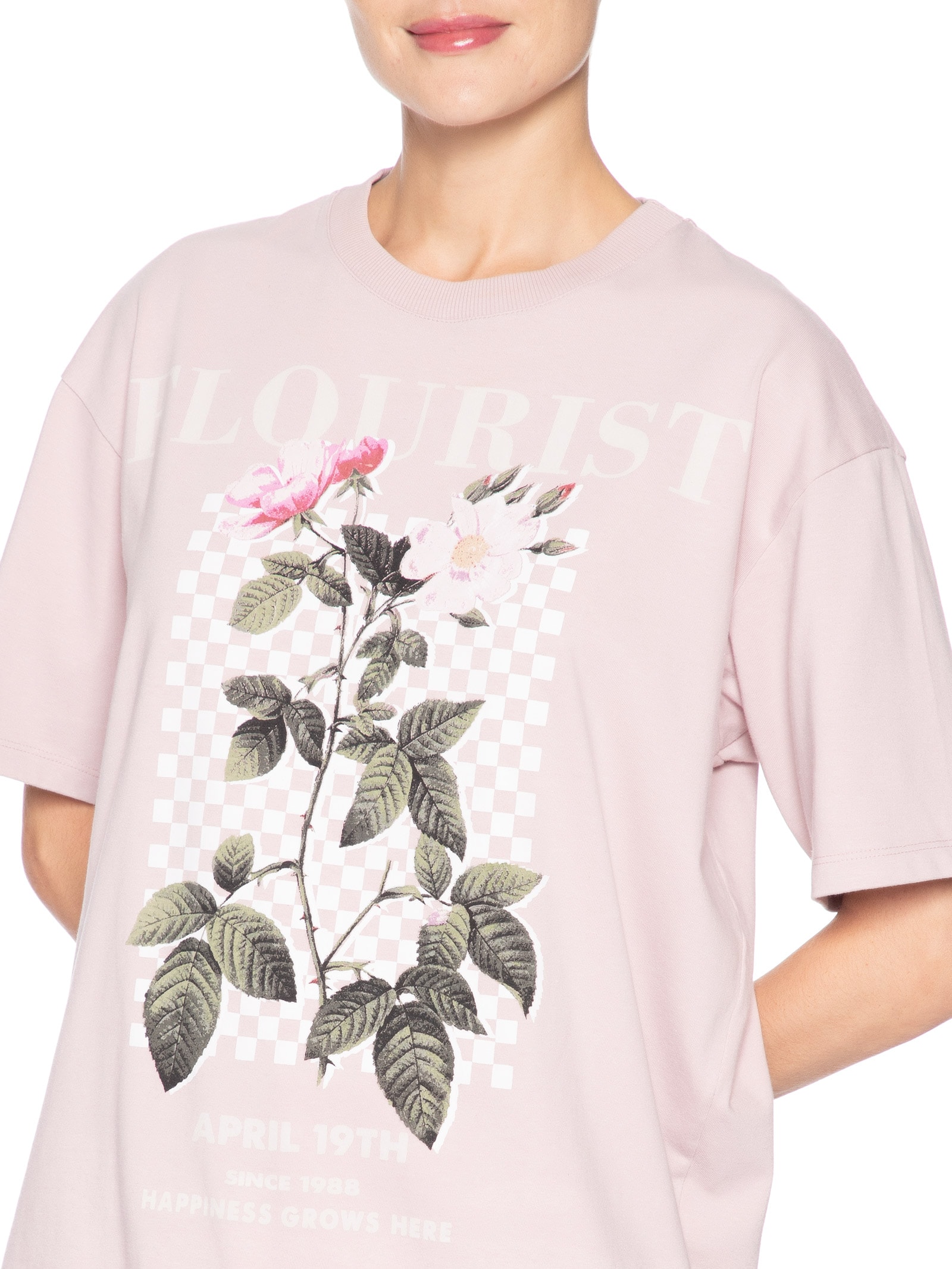 Blusa Feminina Rose Flourist Rosa Le Lis