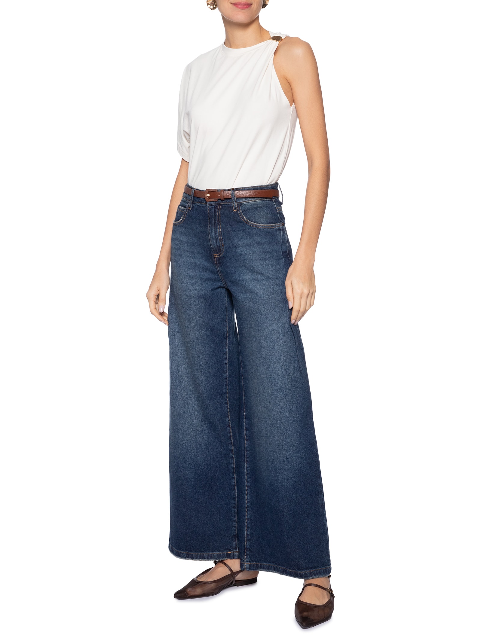 Blusa Feminina Samy Branco Le Lis