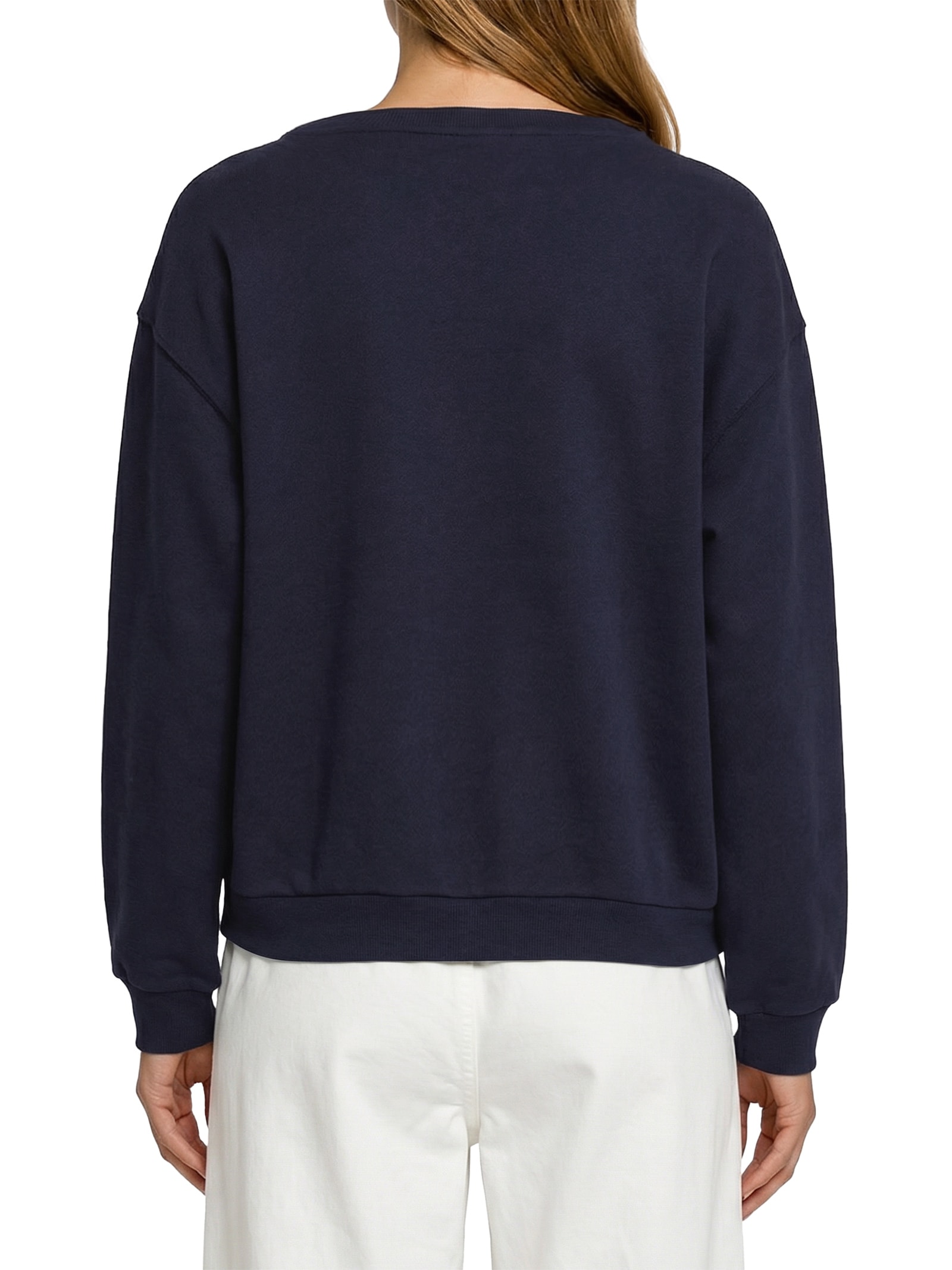 Blusa Feminina Script Terry Azul Tommy Hilfiger