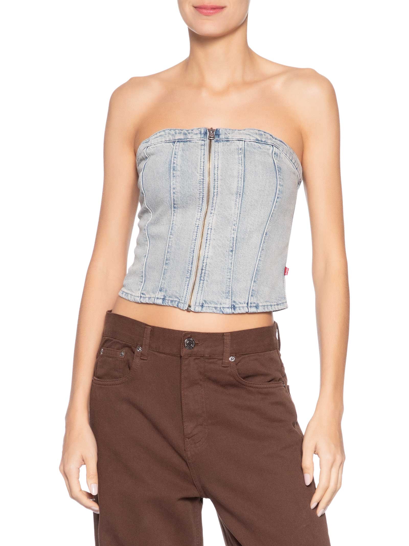 Blusa Feminina Sculpted Bustier Cinza Levi's