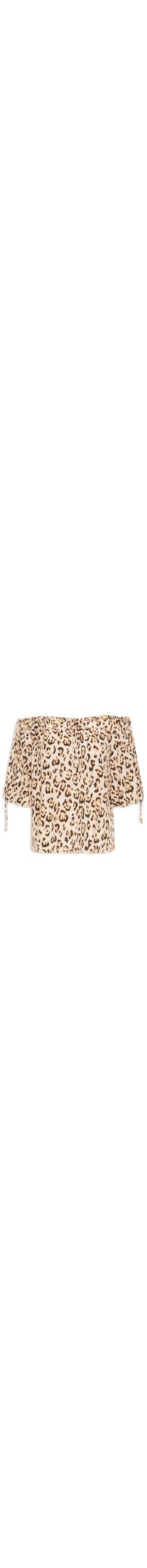 Blusa Feminina Seda Onça Balone - Animal Print