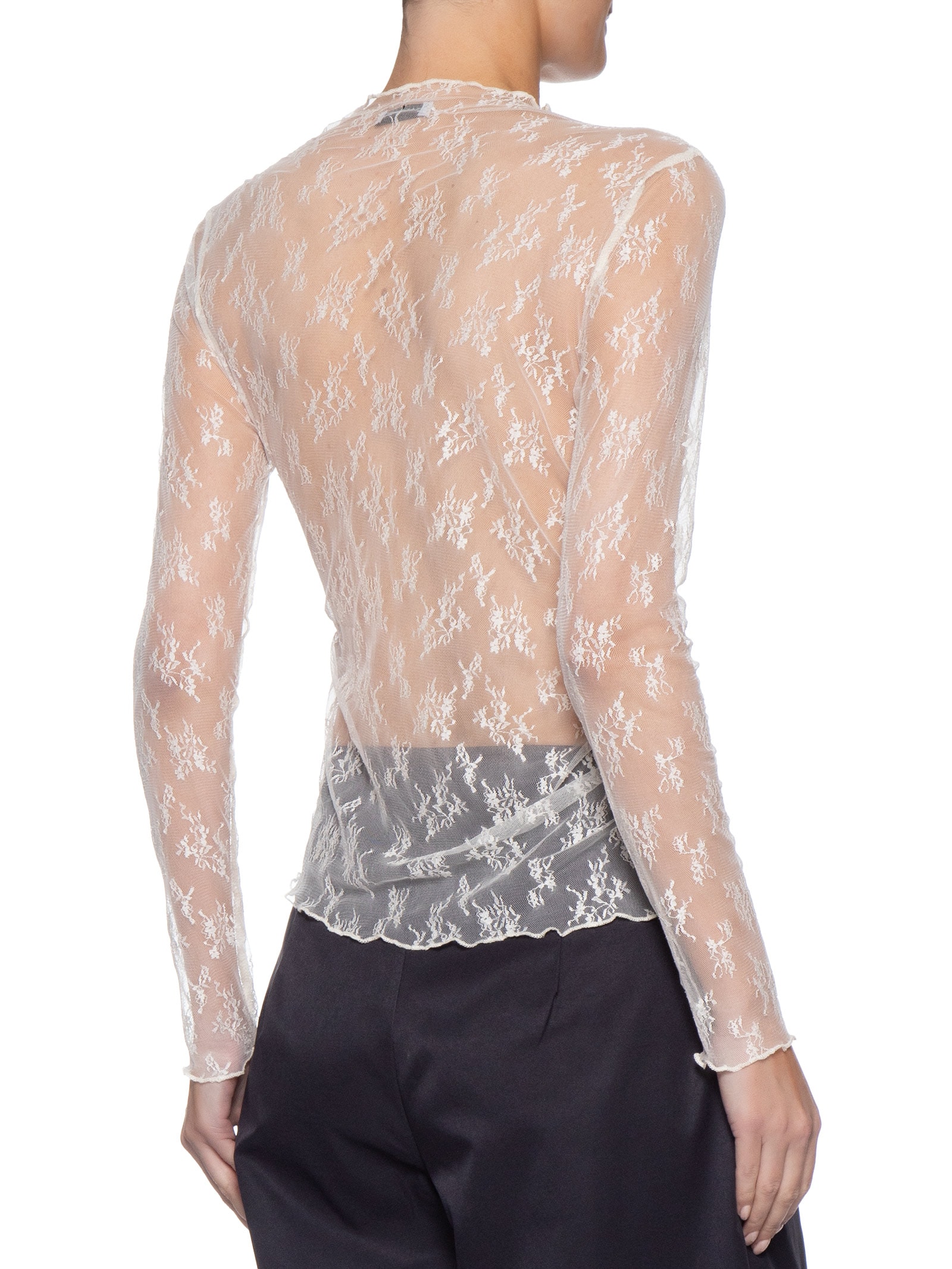 Blusa Feminina Segunda Pele Em Renda Off White Market 33