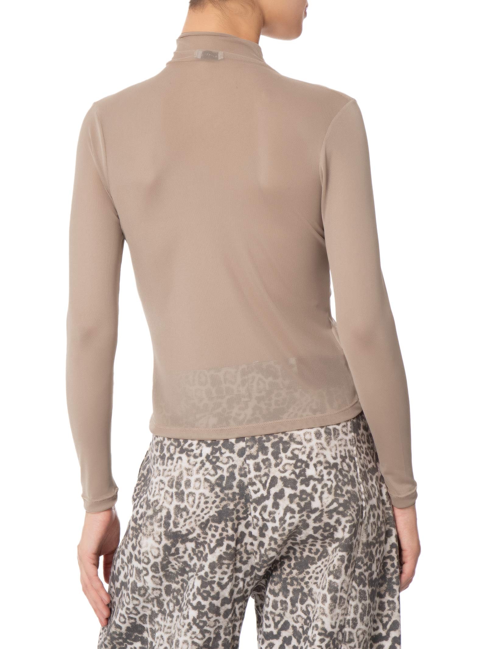 Blusa Feminina Segunda Pele Em Tule Bege Market 33