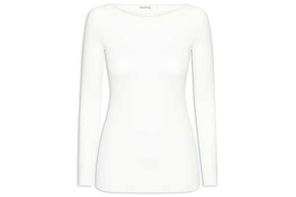 Blusa Feminina Segunda Pele Em Viscose Levíssima - Branco