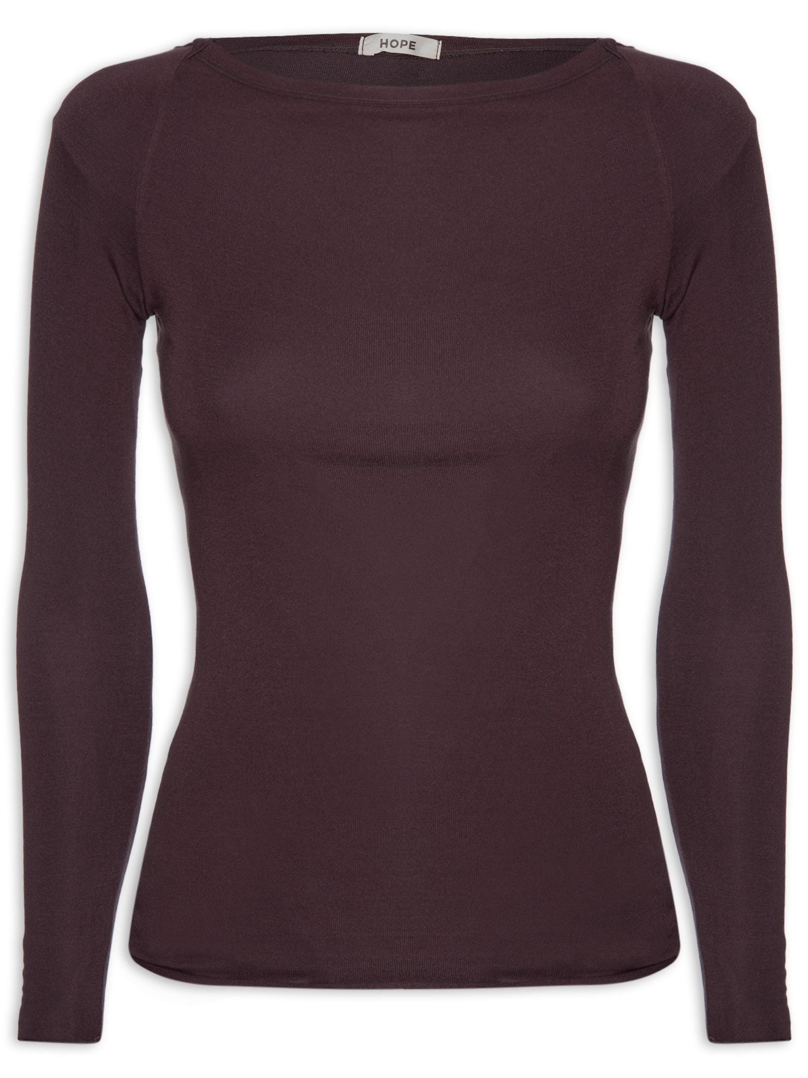 Blusa Feminina Segunda Pele Em Viscose Levíssima Marrom Hope
