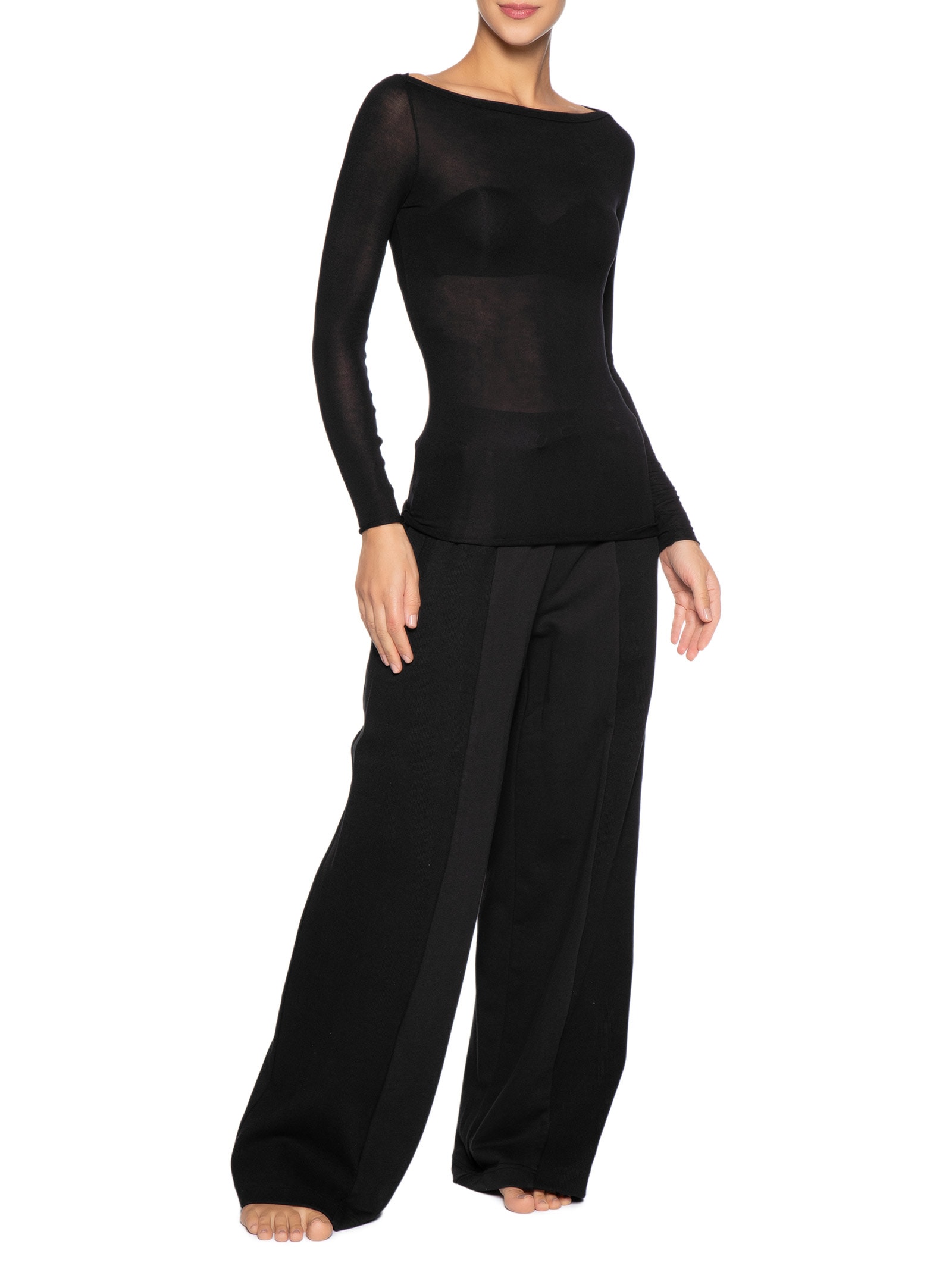 Blusa Feminina Segunda Pele Em Viscose Levíssima Preto Hope