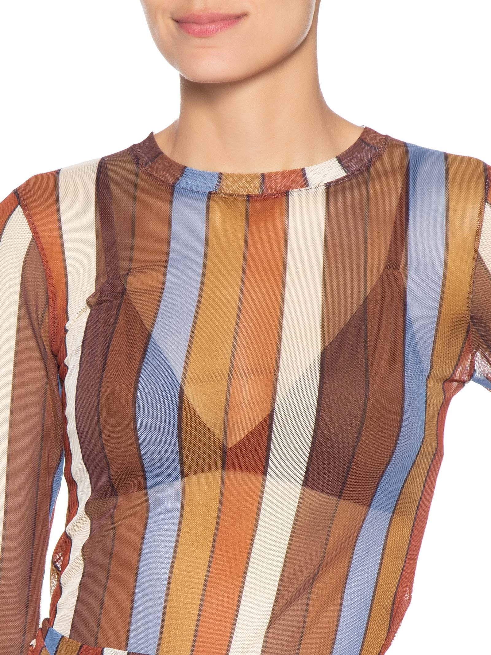 Blusa Feminina Segunda Pele Estampa Sintonia Marrom Dress To