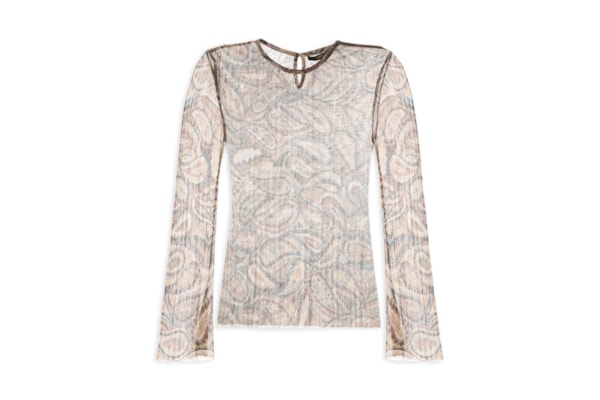 Blusa Feminina Segunda Pele Paisley - Marrom
