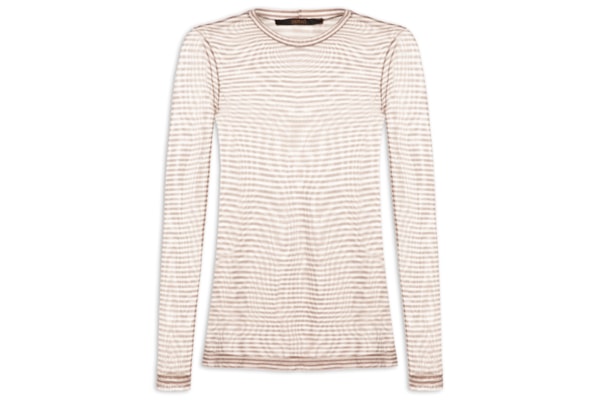 Blusa Feminina Segunda Pele Tule Listra - Marrom