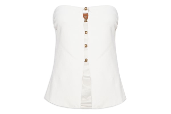 Blusa Feminina Sem Alça - Branco