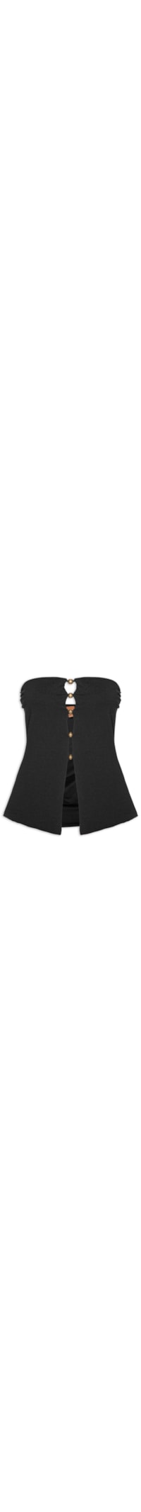 Blusa Feminina Sem Alça - Preto