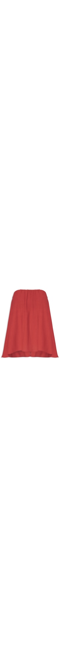 Blusa Feminina Sem Alça Textura - Vermelho
