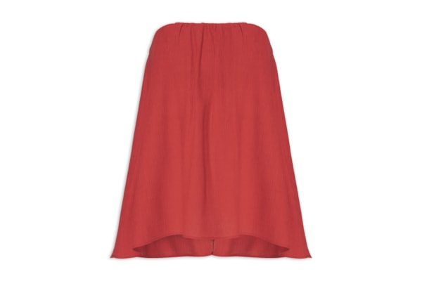 Blusa Feminina Sem Alça Textura - Vermelho