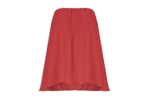Blusa Feminina Sem Alça Textura - Vermelho