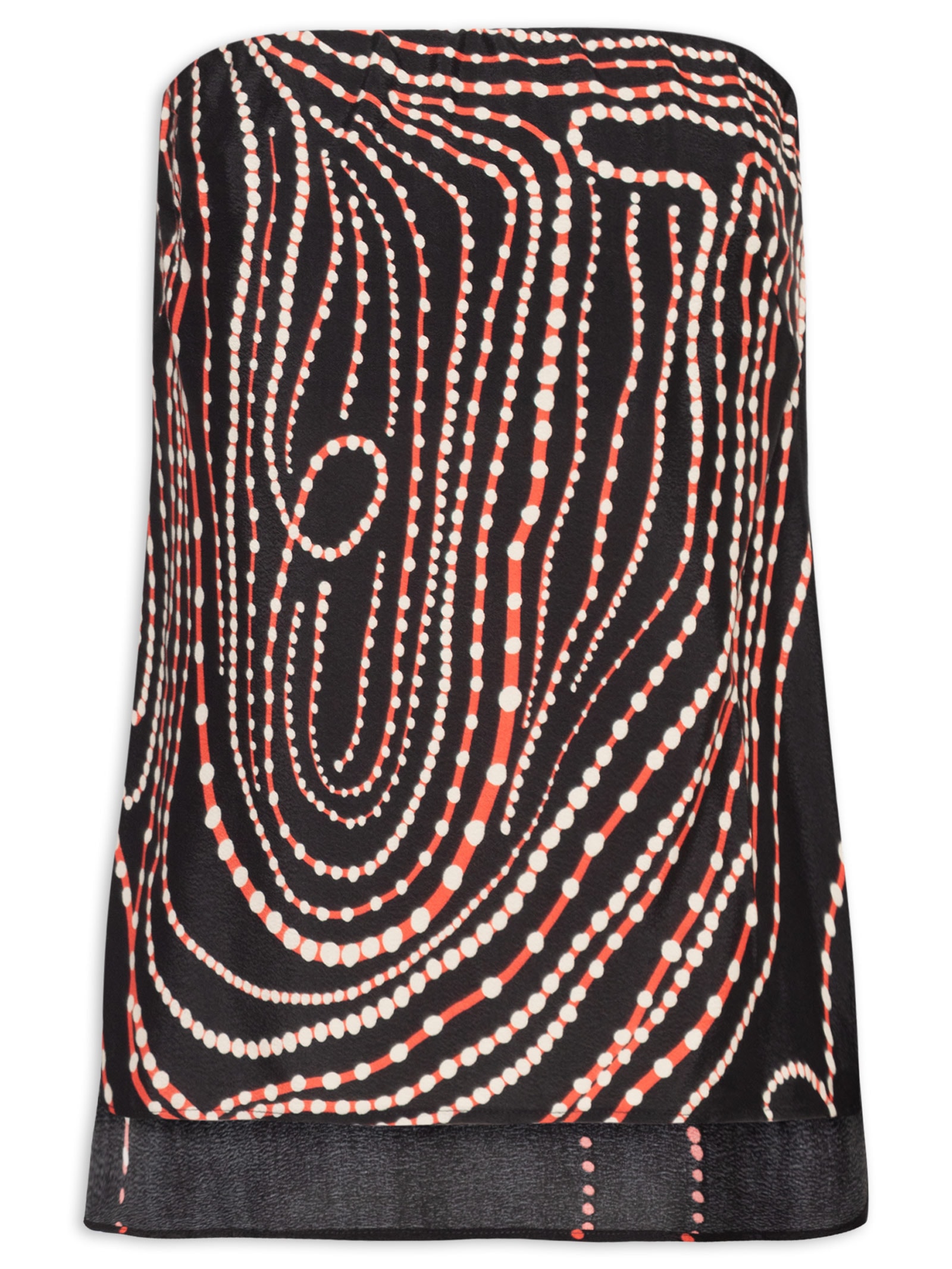 Blusa Feminina Sem Alça Vortex Preto Cantão