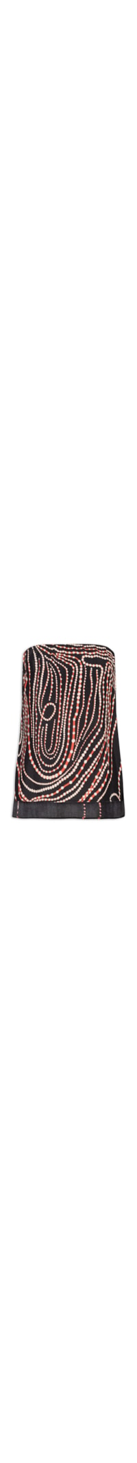 Blusa Feminina Sem Alça Vortex - Preto