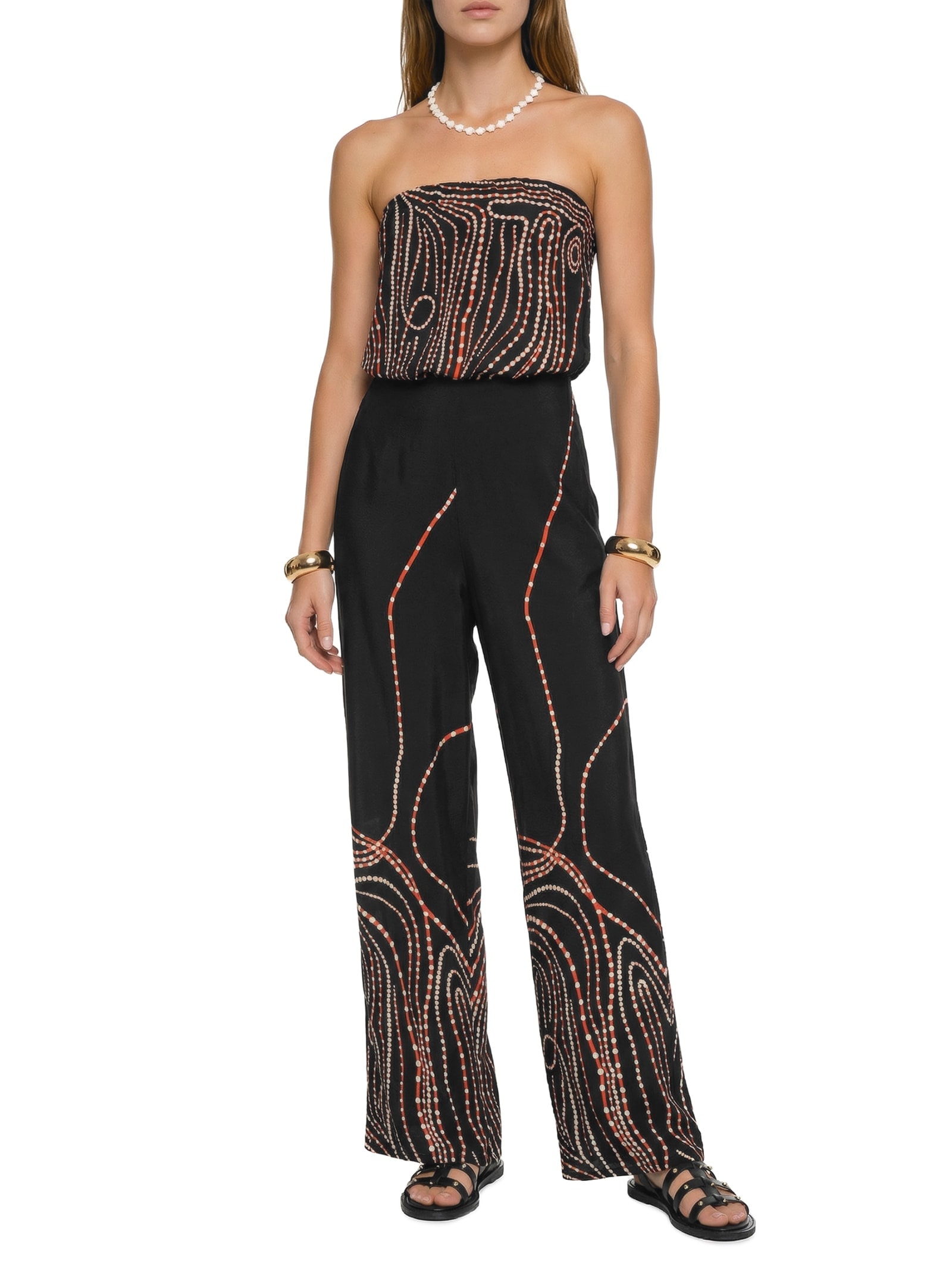 Blusa Feminina Sem Alça Vortex Preto Cantão