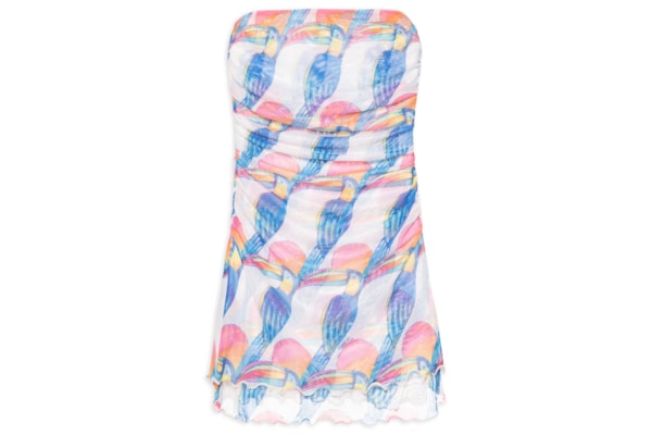 Blusa Feminina Sem Alças Tule Tucanitas - Branco