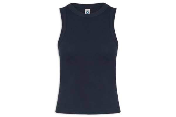 Blusa Feminina Sem Manga - Azul