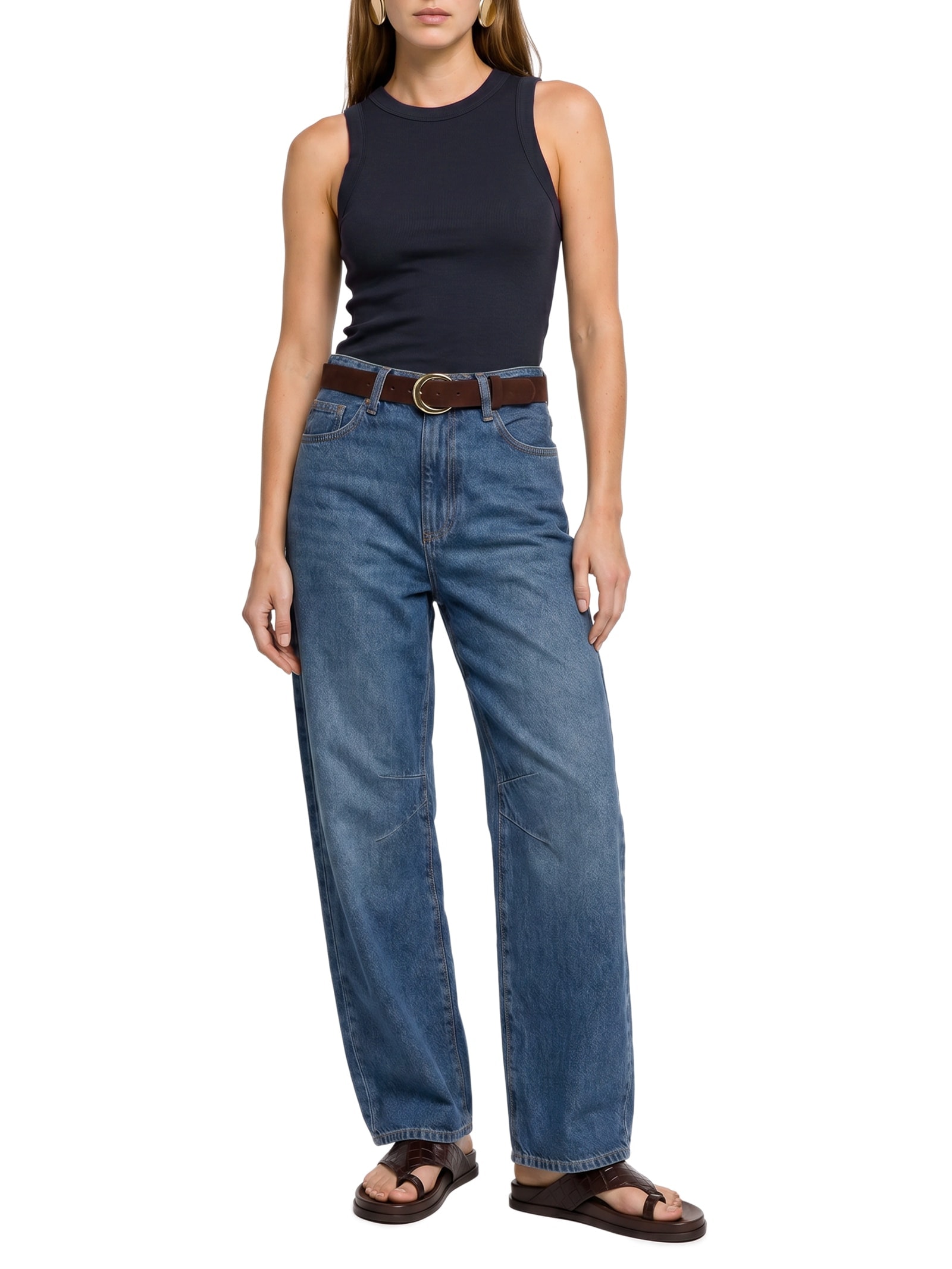 Blusa Feminina Sem Manga Azul Hering