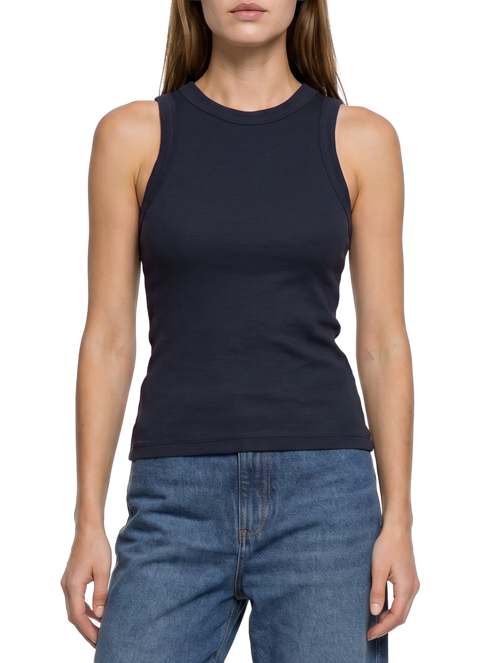Blusa Feminina Sem Manga Azul Hering