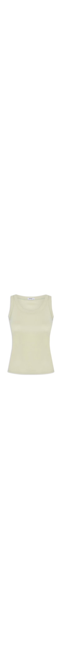 Blusa Feminina Sem Manga Canelada Cavada - Verde