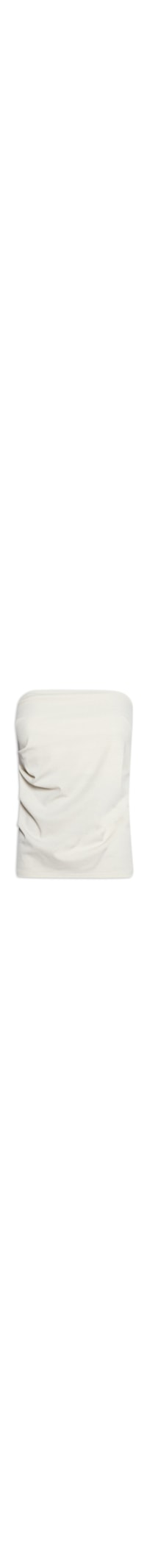 Blusa Feminina Sem Manga Com Drapeado Lateral - Off White