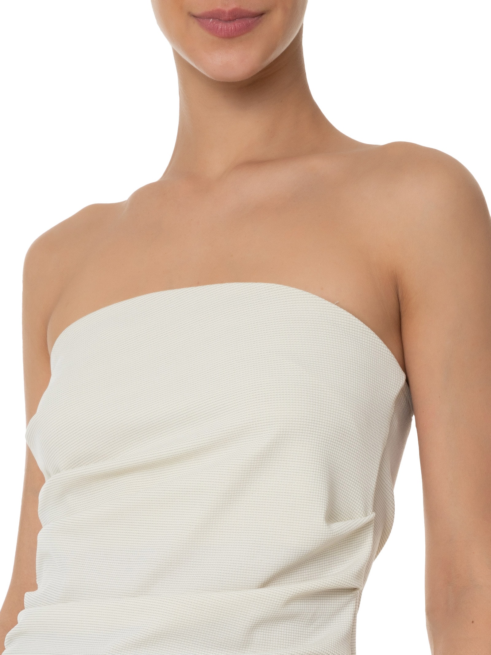 Blusa Feminina Sem Manga Com Drapeado Lateral Off White Market 33