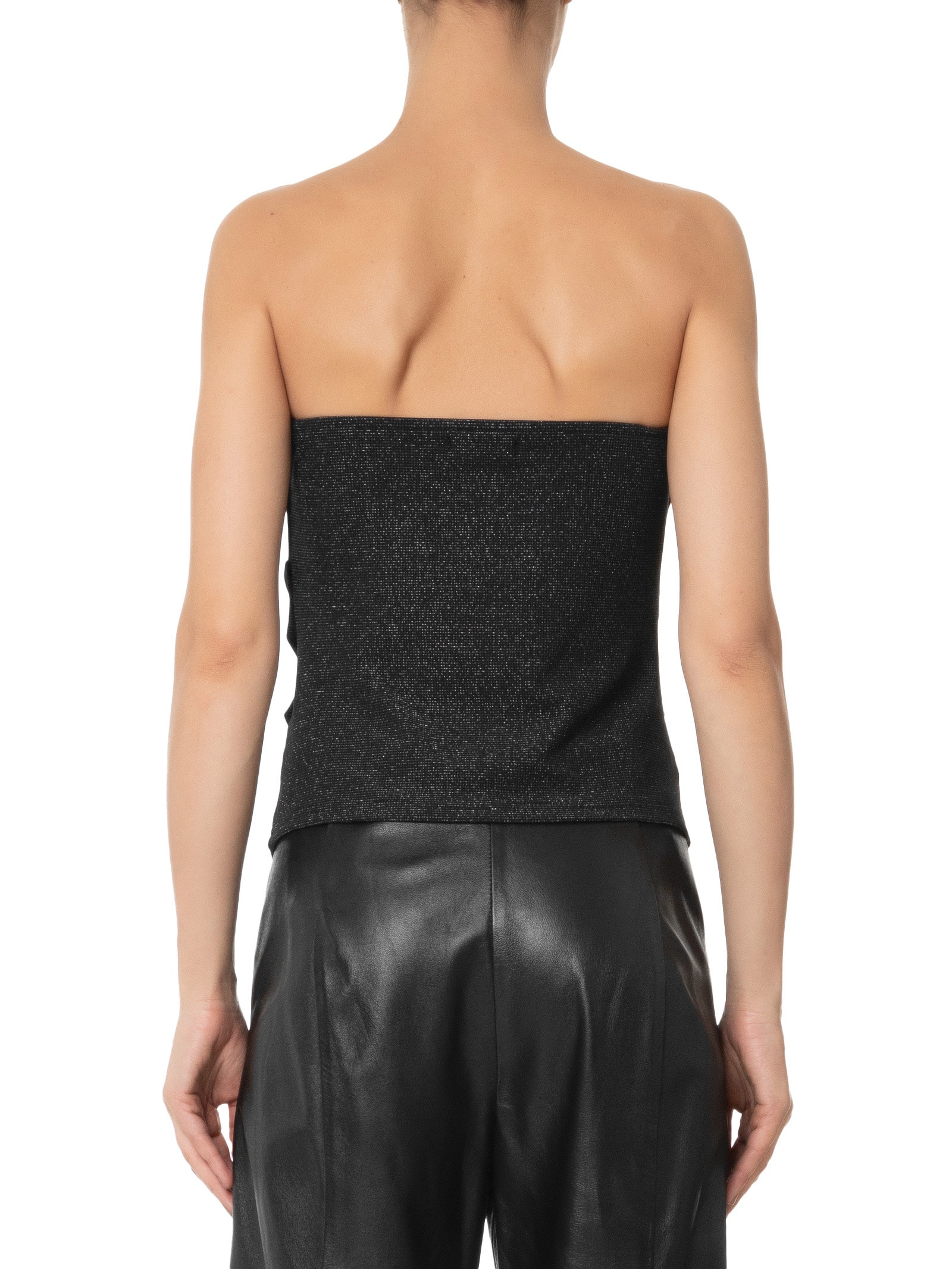 Blusa Feminina Sem Manga Com Drapeado Lateral Preto Market 33