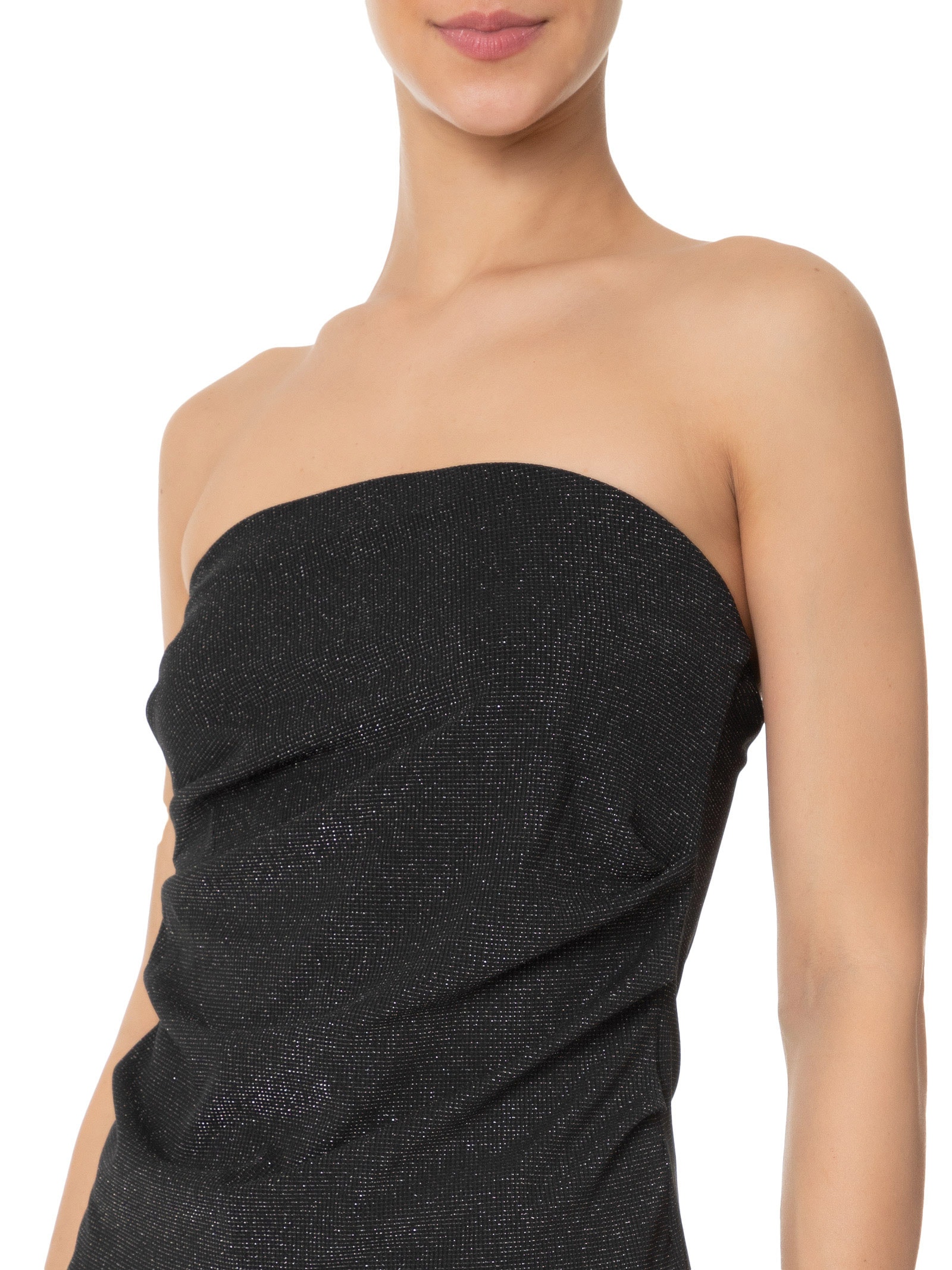 Blusa Feminina Sem Manga Com Drapeado Lateral Preto Market 33