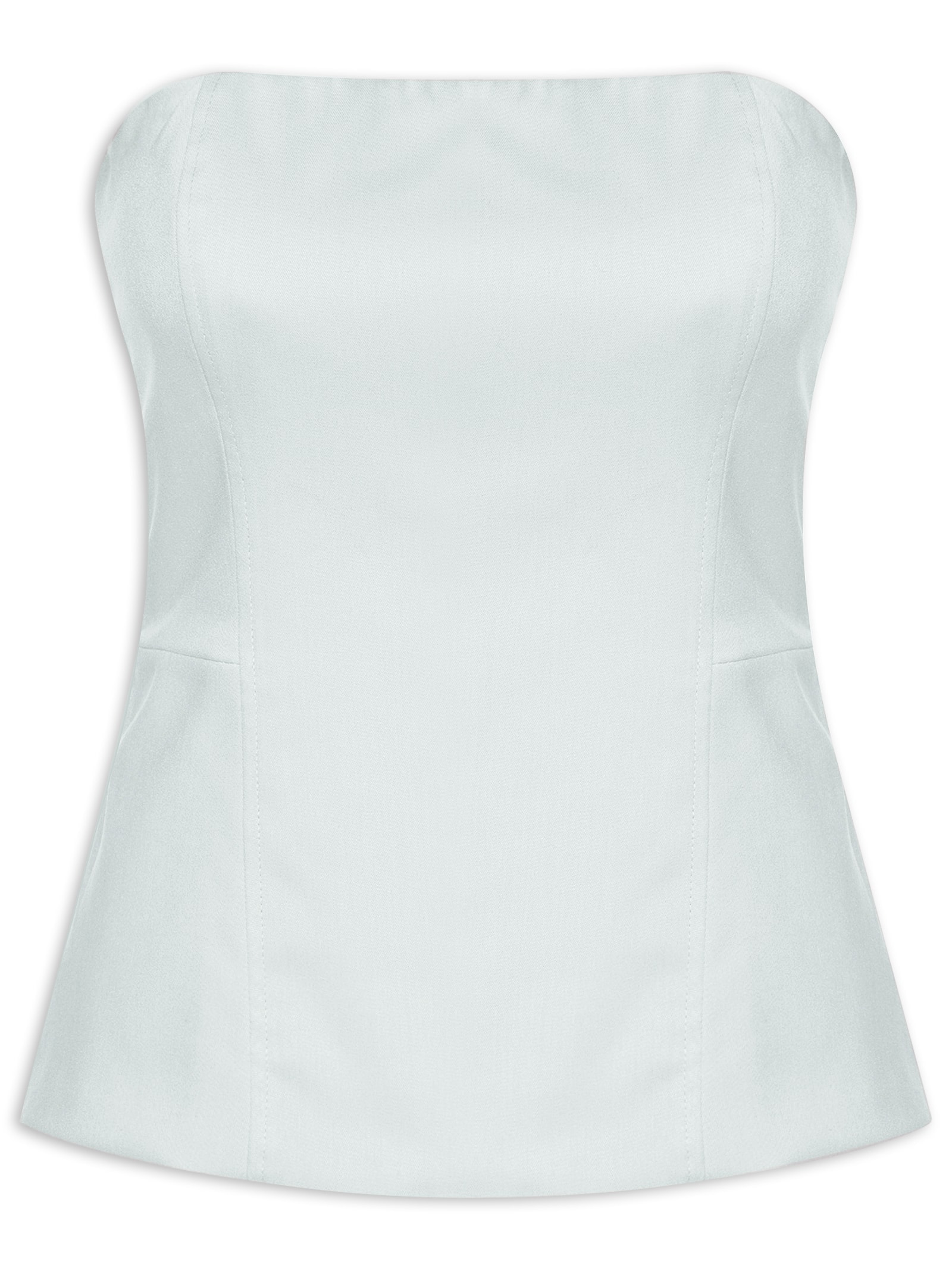 Blusa Feminina Sem Manga Com Recortes Cinza Basiq