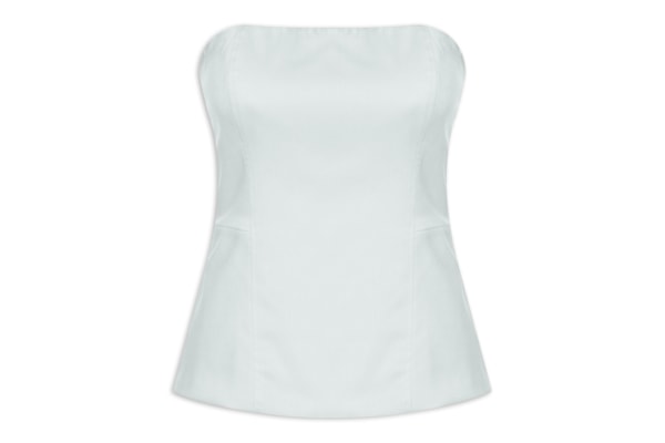 Blusa Feminina Sem Manga Com Recortes - Cinza