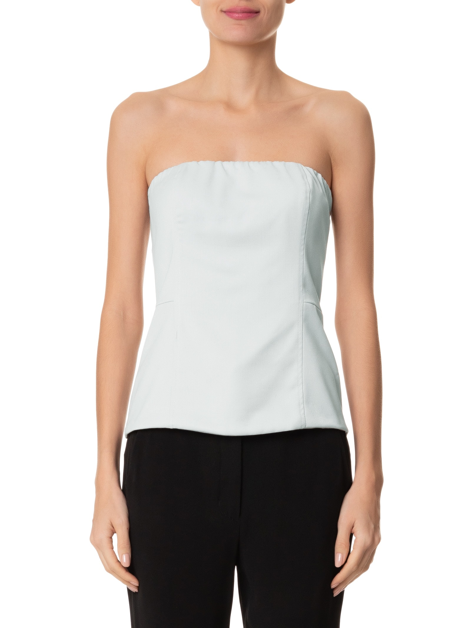 Blusa Feminina Sem Manga Com Recortes Cinza Basiq