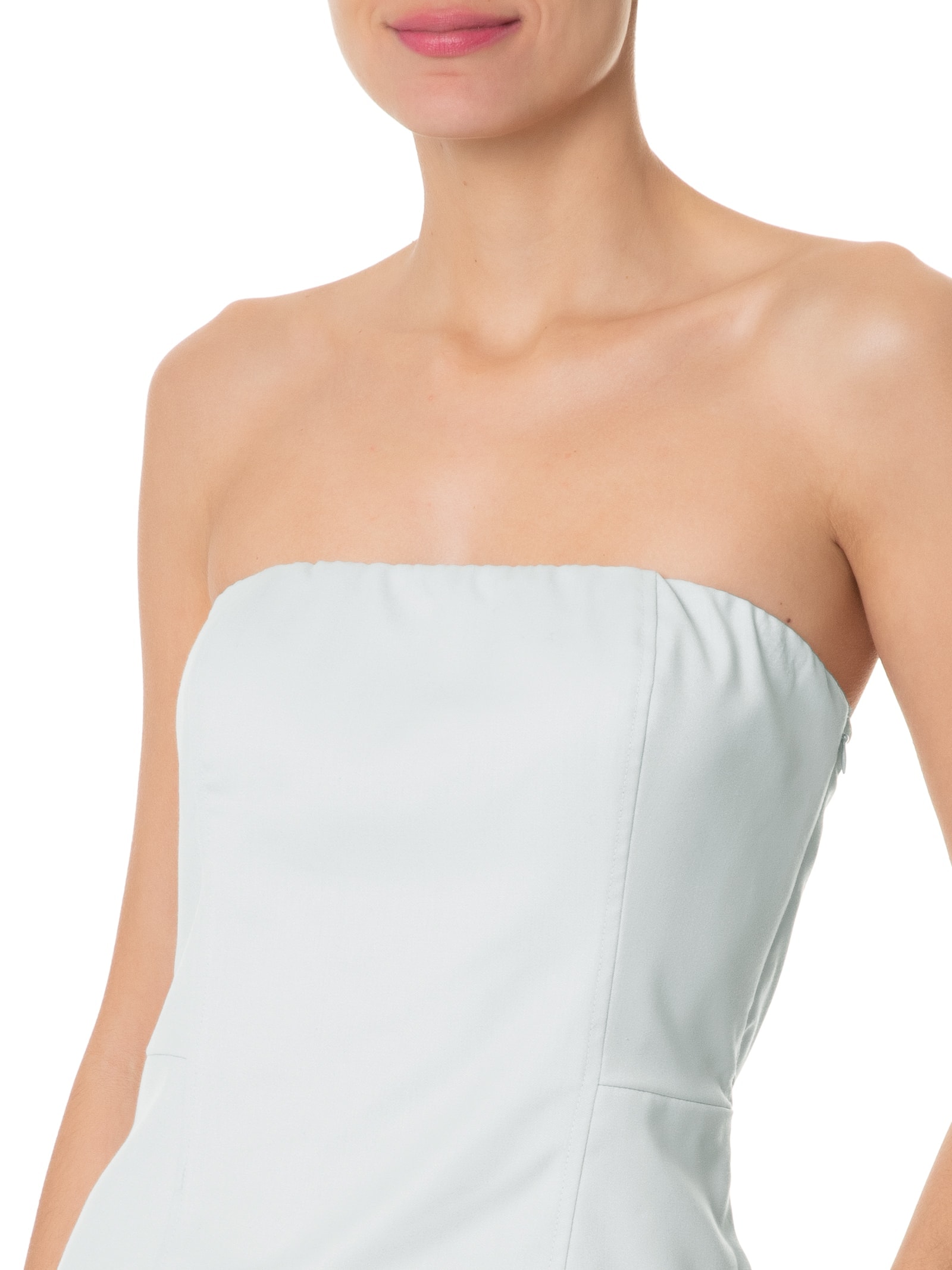 Blusa Feminina Sem Manga Com Recortes Cinza Basiq