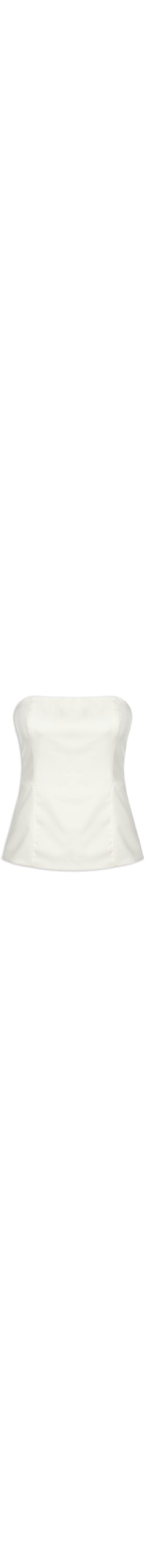 Blusa Feminina Sem Manga Com Recortes - Off White