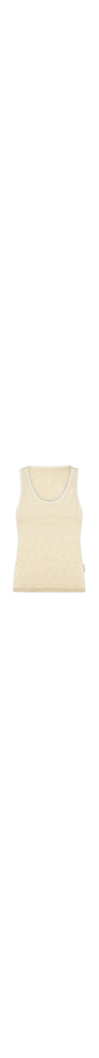 Blusa Feminina Sem Manga De Renda - Bege
