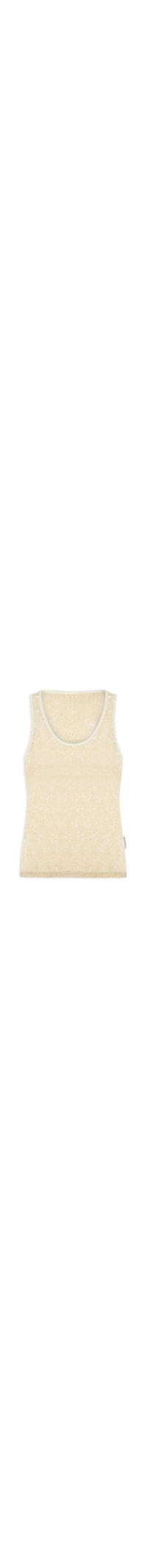 Blusa Feminina Sem Manga De Renda - Bege