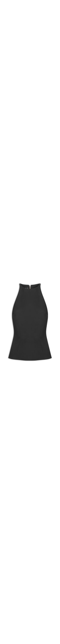 Blusa Feminina Sem Manga Decote Halter - Preto