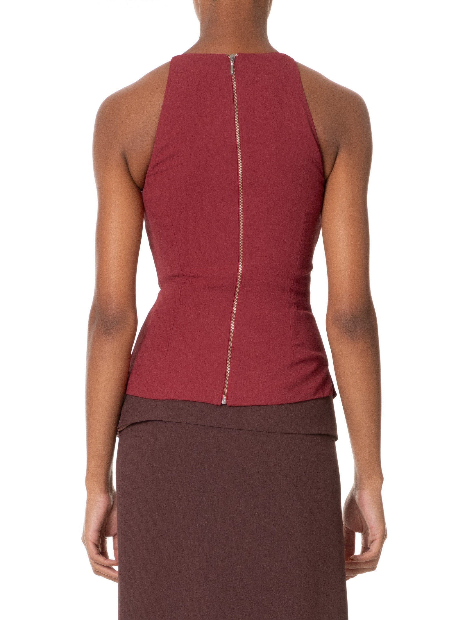 Blusa Feminina Sem Manga Decote Halter Vermelho '2Essential