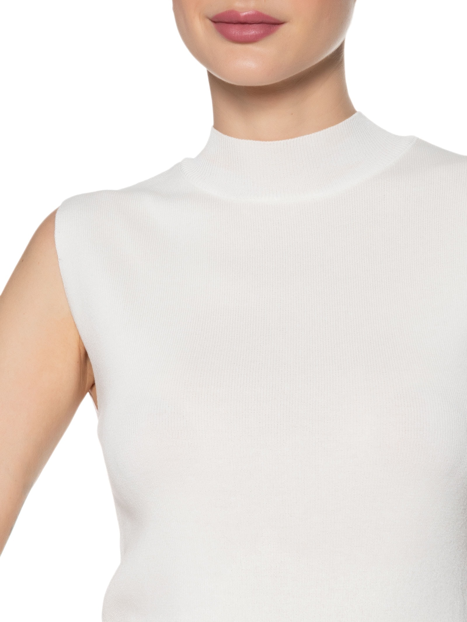 Blusa Feminina Sem Manga Em Tricot Off White Market 33