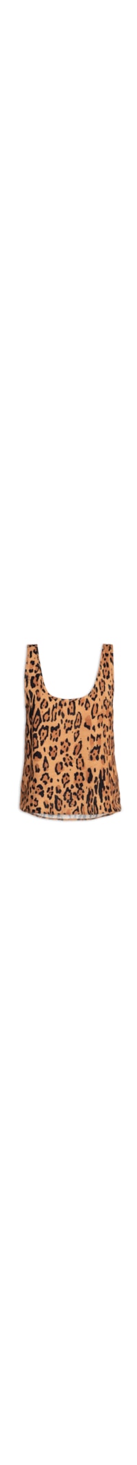 Blusa Feminina Sem Manga Estampada - Animal Print