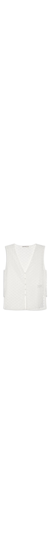 Blusa Feminina Sem Manga Laise - Branco