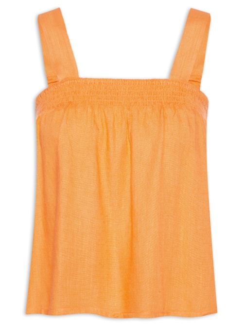 Blusa Feminina Sem Manga – Laranja
