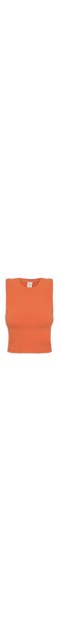 Blusa Feminina Sem Manga - Laranja