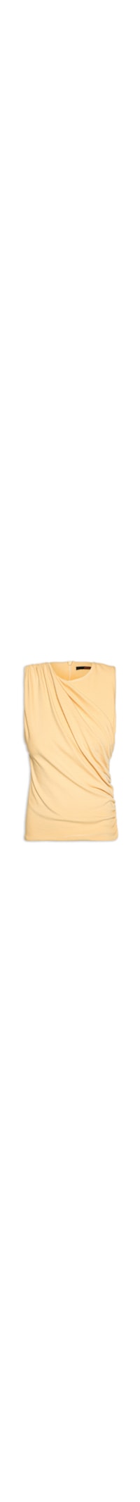 Blusa Feminina Sem Manga Lateral Franzida - Amarelo