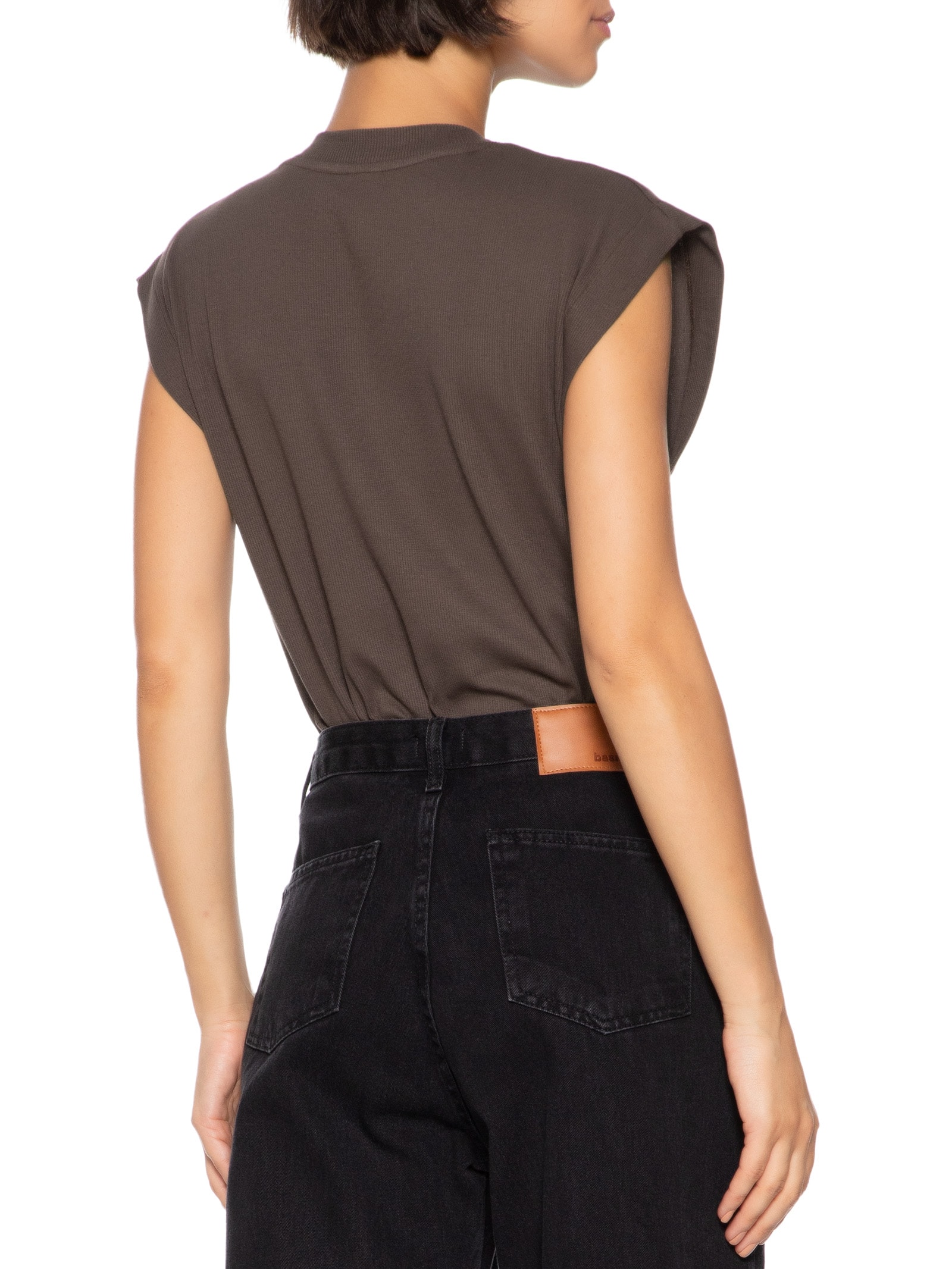 Blusa Feminina Sem Manga Marrom Hering