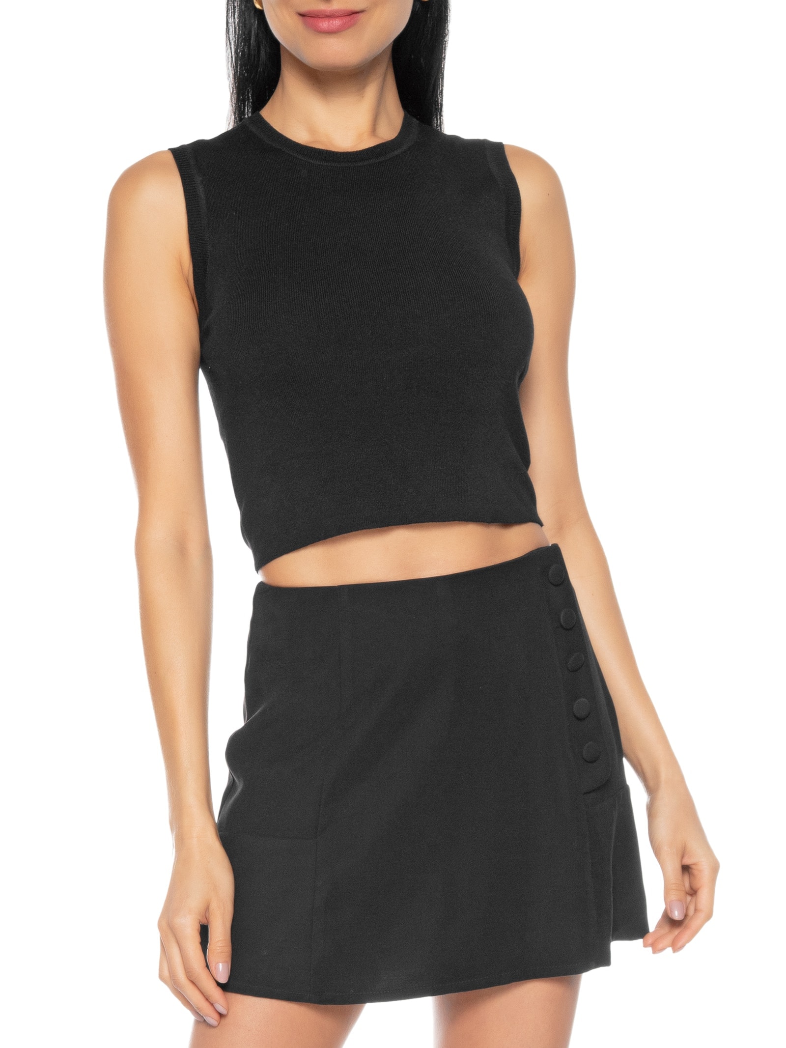 Blusa Feminina Sem Manga Preto Hering